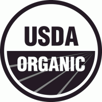 Black and White USDA Organic Seal